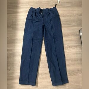 Roni Blanshay Montreal Blue Pleated Pants Size 12